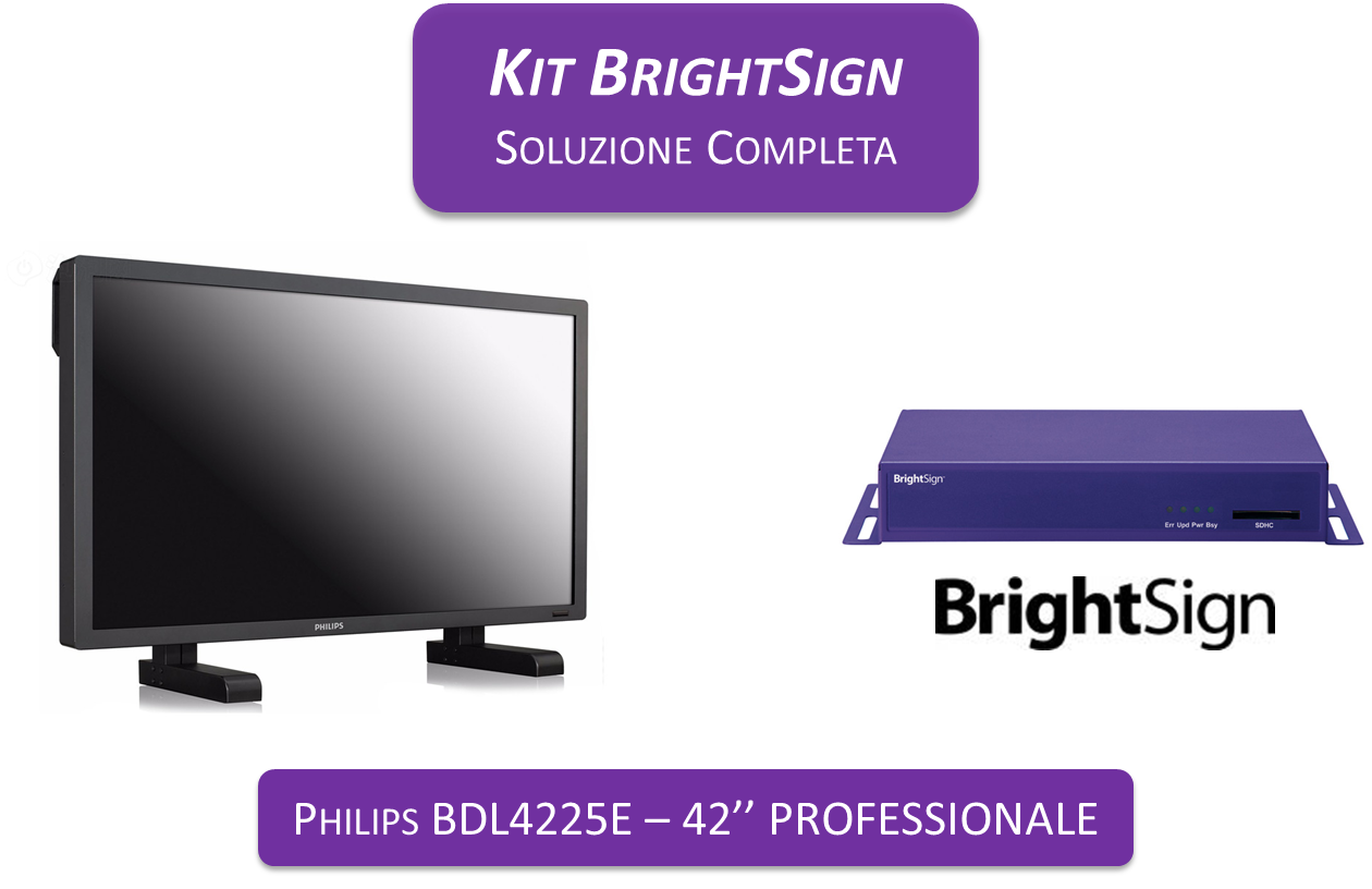 Display Plus BrightSign HD210 - Philips 42" PRO